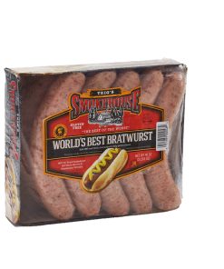 Image of the Trig's Smokehouse World's Best Brats 40 oz. package - 2.5 pounds.