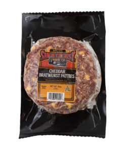 Image of the Trig's Smokehouse Cheddar Brat patties