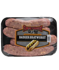 Image of the 16 oz Trig's Smokehouse Badger Bratwurst package