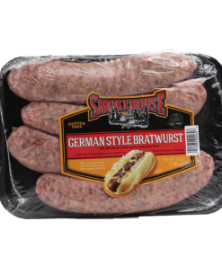 Image of the 16 oz Trig's Smokehouse German Style Bratwurst package