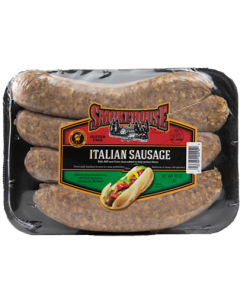 Image of the 16 oz Trig's Smokehouse Italian Sausage Bratwurst package