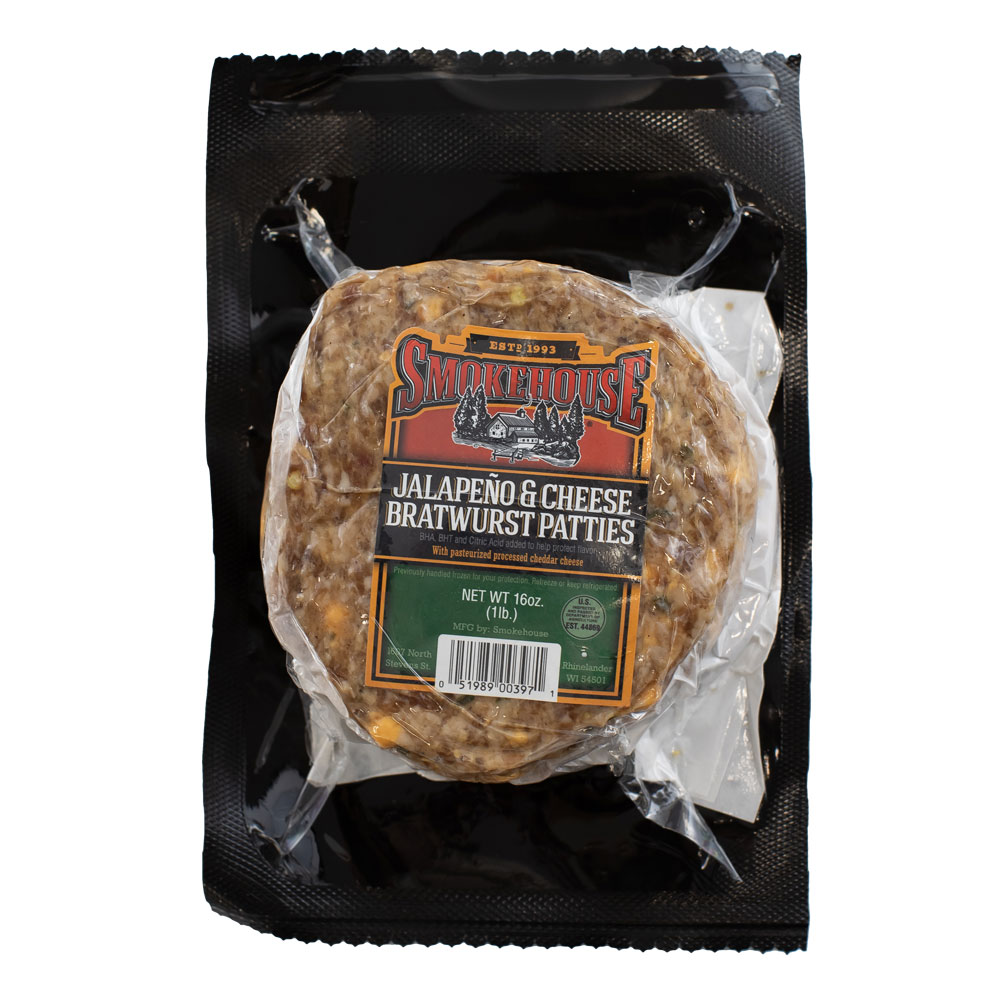 Image of Trig's SMokehouse Jalapeno Cheddar brat patties